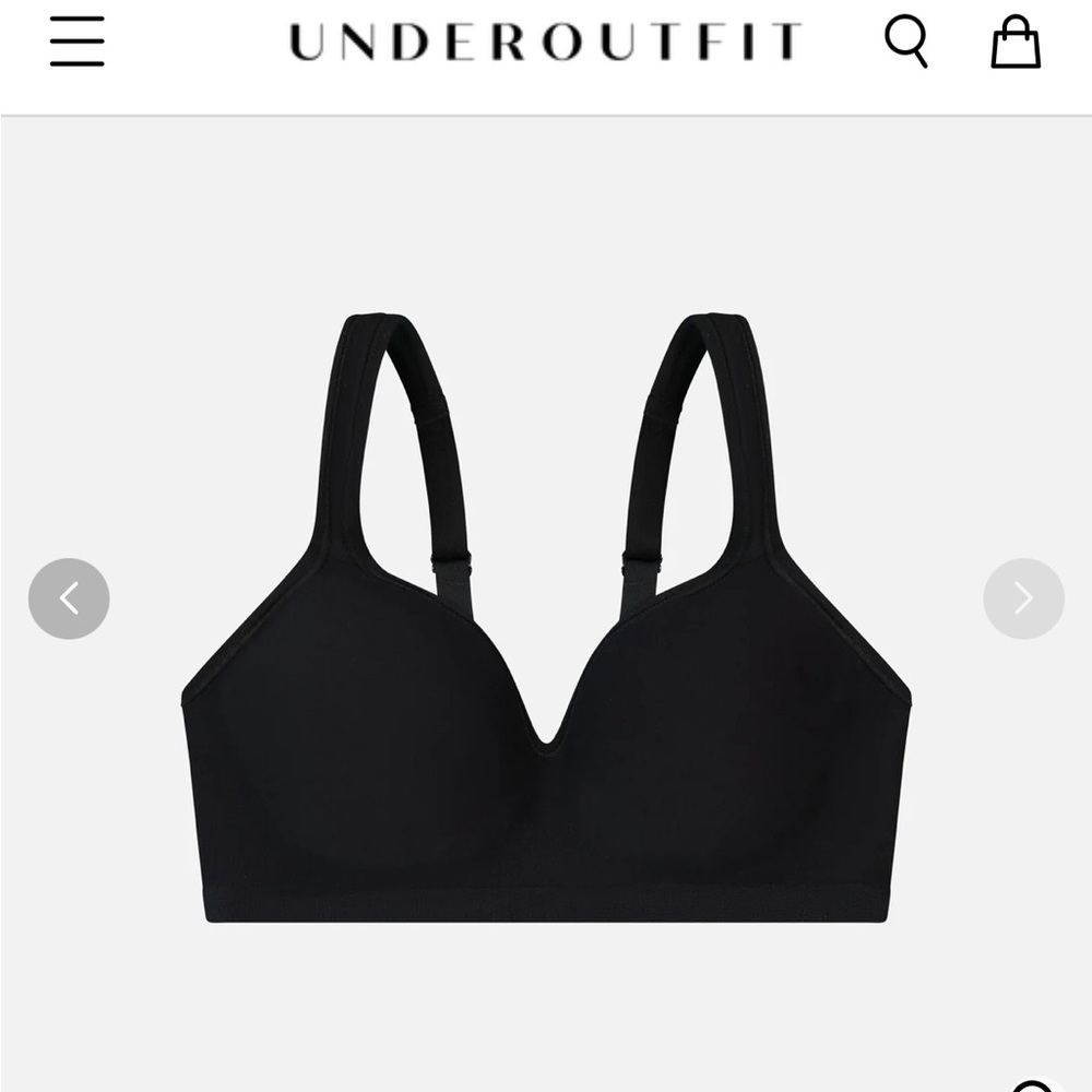 Underoutfit Perfect Neckline Bra - Black, small
